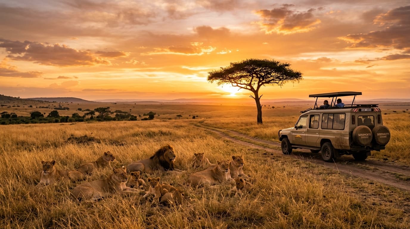 Serengeti Sunset Safari with Obmet Safaris Tanzania